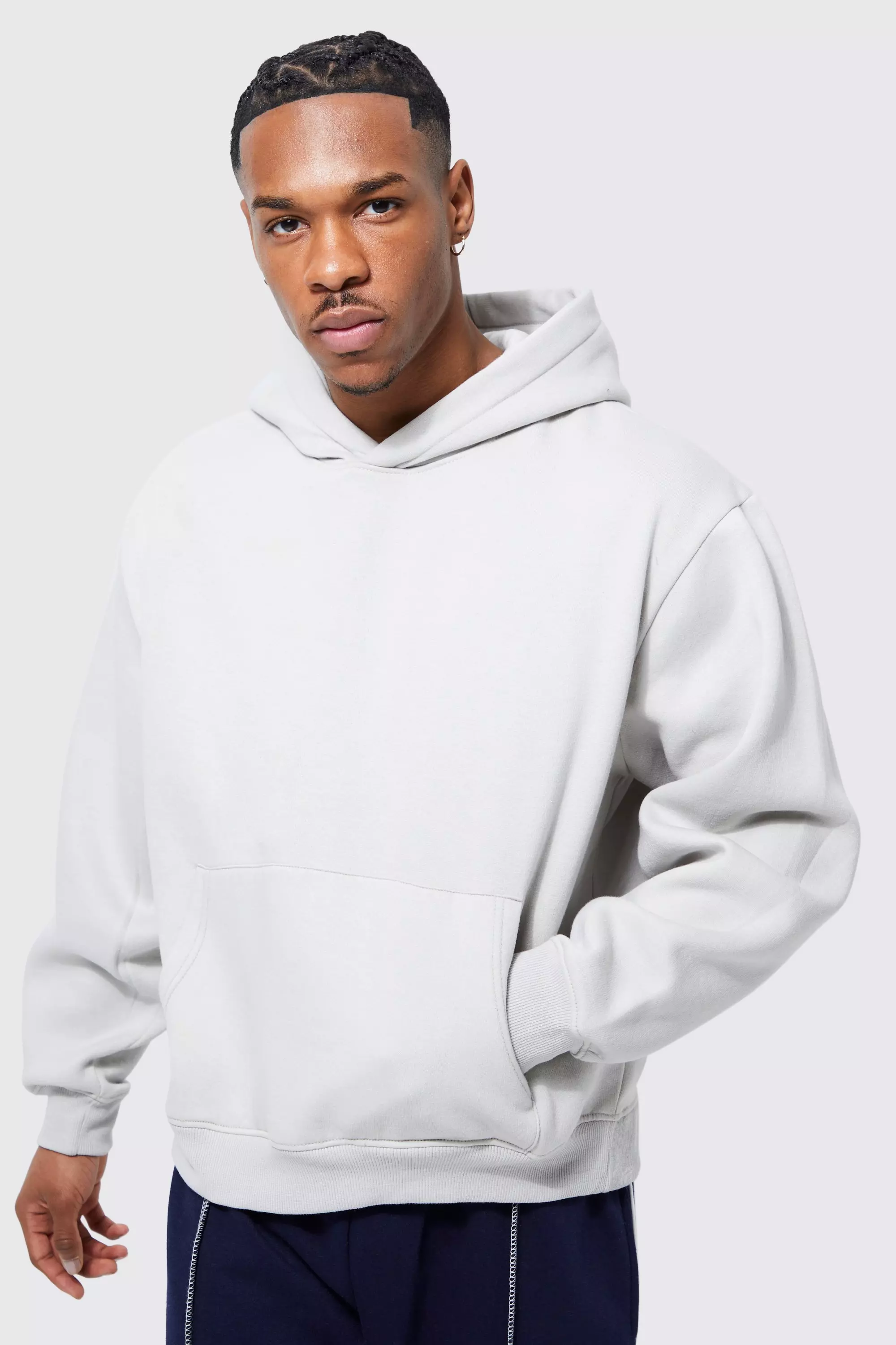 Boxy outlet hooded sweatshirt